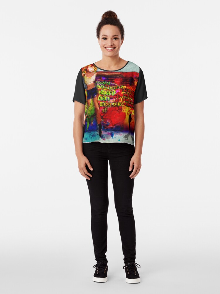 Alternate view of London Girl Chiffon Top