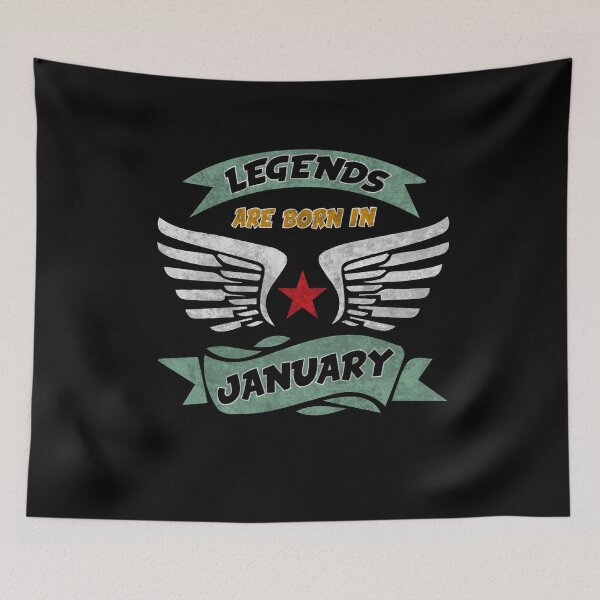 Item preview, Legends are born in january designed and sold by Epictshirt.