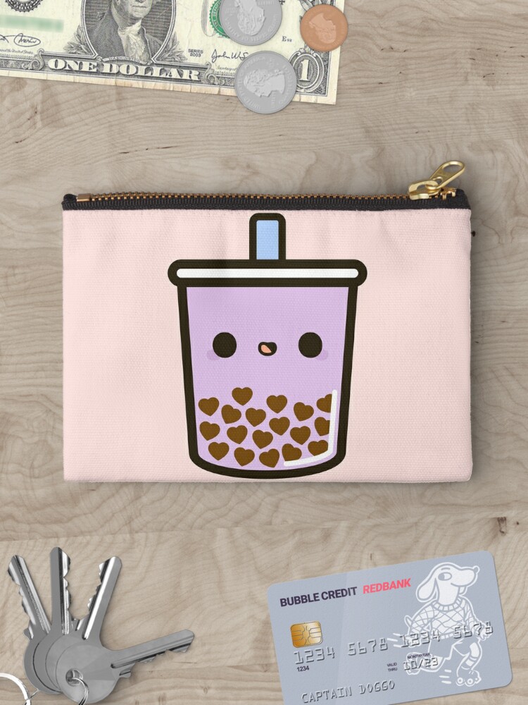 Cute Love Heart Bubble Tea Travel Mug by peppermintpopuk