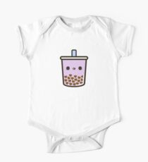 Cute Love Heart Bubble Tea One Piece - Short Sleeve