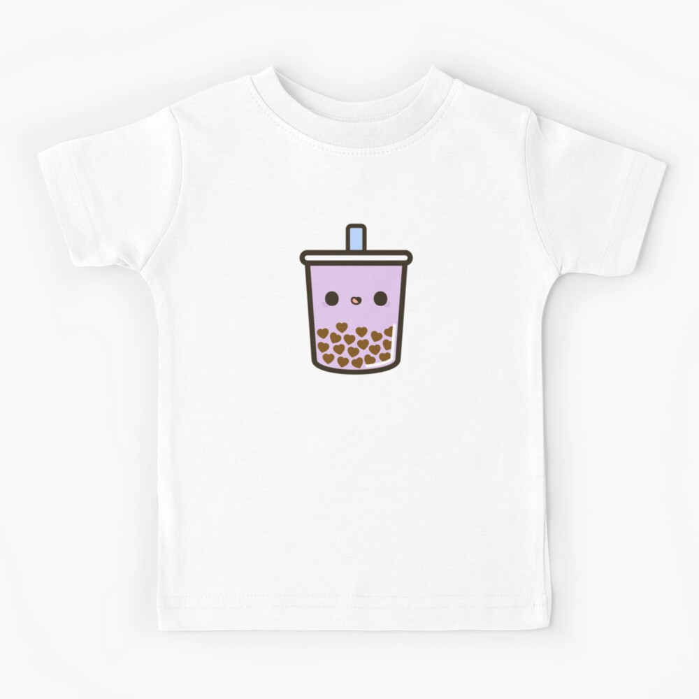 Cute Love Heart Bubble Tea Kids T-Shirt