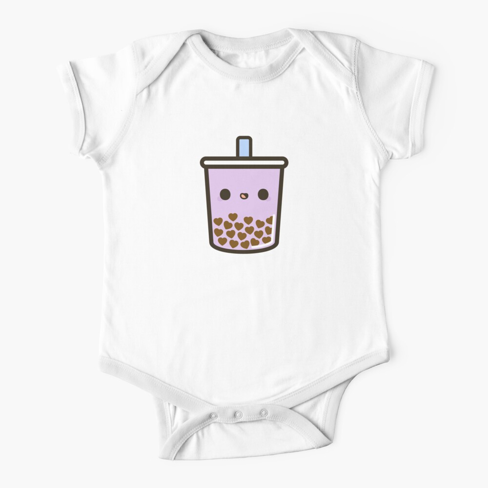 Cute Love Heart Bubble Tea Baby One-Piece