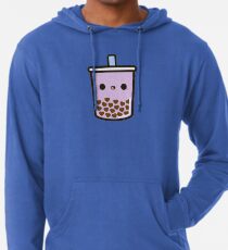 Sudadera con capucha ligera Té lindo de la burbuja del corazón del amor