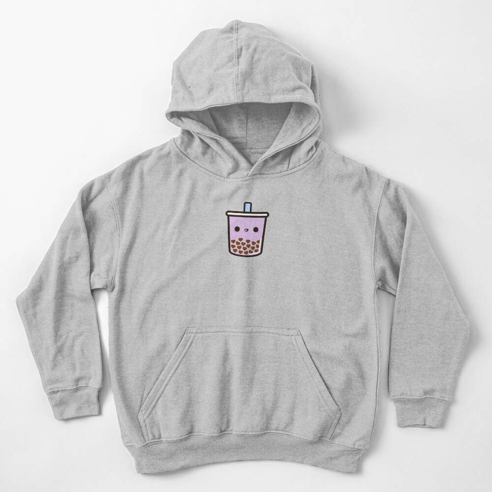 Cute Love Heart Bubble Tea Kids Pullover Hoodie