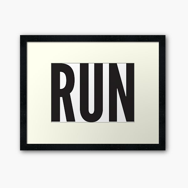 RUN Framed Art Print