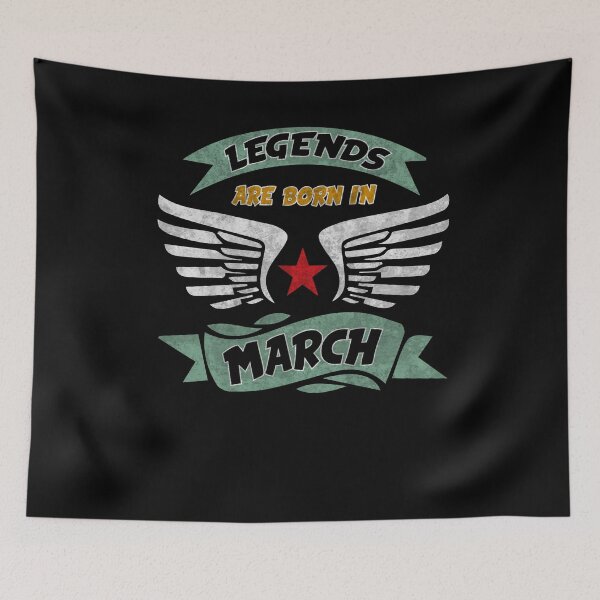 Item preview, Legends are born in March designed and sold by Epictshirt.