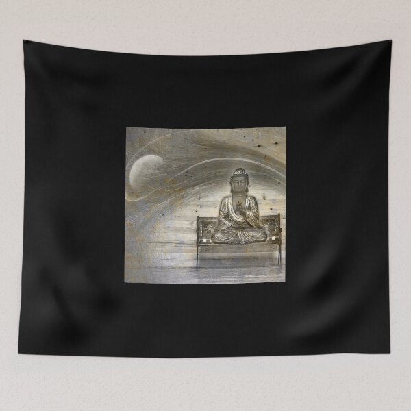 Item preview, Buddha On the Bench designed and sold by ARTmanhART.