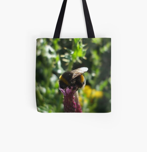 thistle bee All Over Print Tote Bag