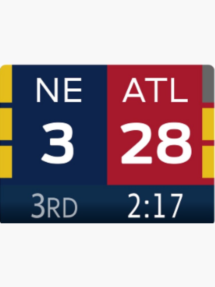 28-3 Patriots-Falcons | Sticker