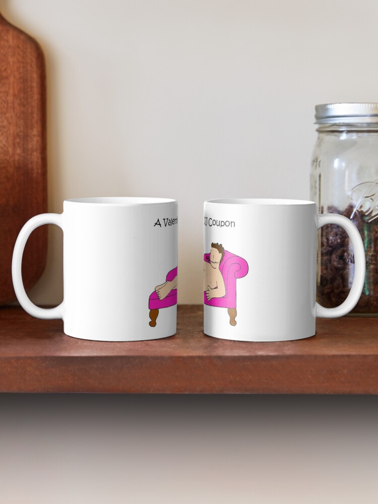 Valentine's Day IOU Coupon Sexy Cartoon Man | Coffee Mug