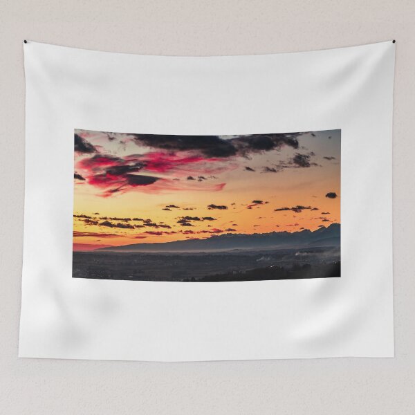 Item preview, Colorful sunset in the italian vineyards designed and sold by zakaz86.
