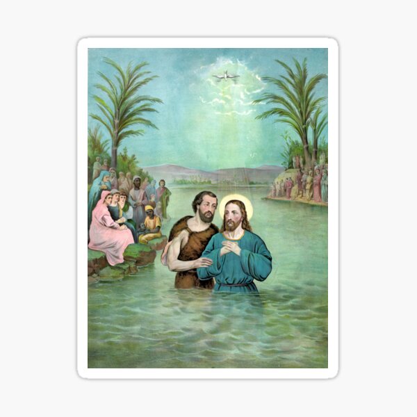 The Baptism of Jesus Christ - 1893 Sticker