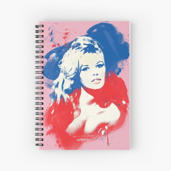 B. B. - Pop Art Fashion Icons Spiral Notebook