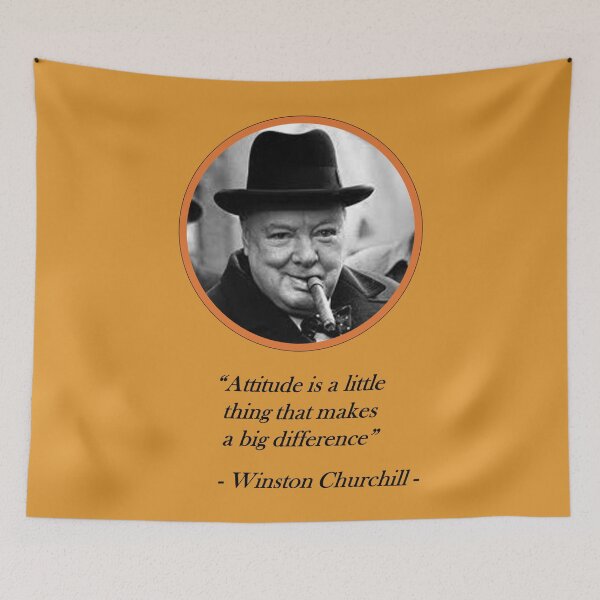Item preview, [Quote] Winston Churchill - Attitude designed and sold by Garlaska's Shop.