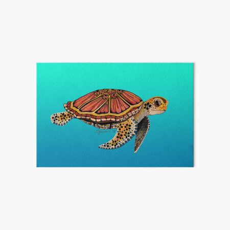 Sea Turtle Totem Art Board Print
