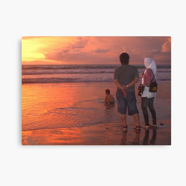 Enjoying a Balinese sunset Canvas Print