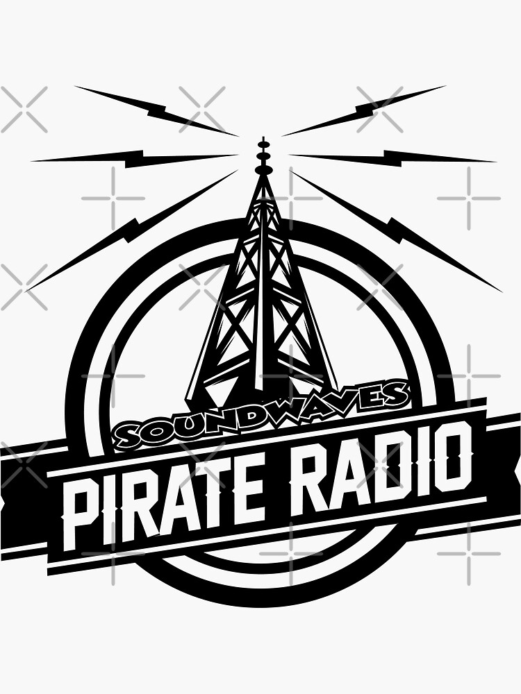 "Pirate Radio" Sticker for Sale by Redbubble