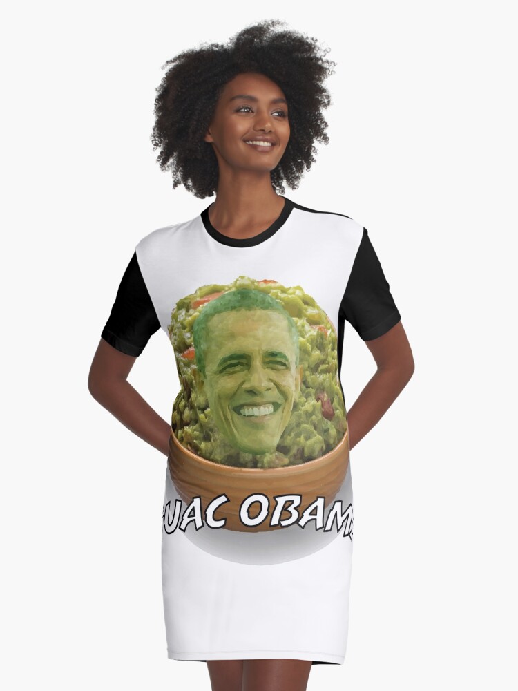 Guac Obama Graphic T Shirt Dress By Eggowaffles Redbubble - obama roblox t shirt