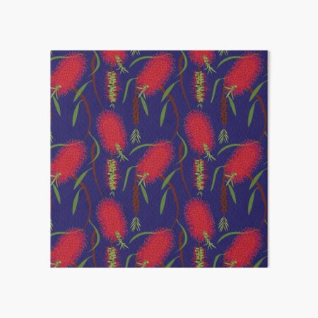 Bottle Brush Blossoms Art Board Print