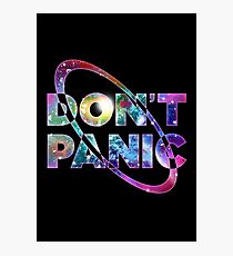 Hitchhikers Don't Panic Photographic Print
