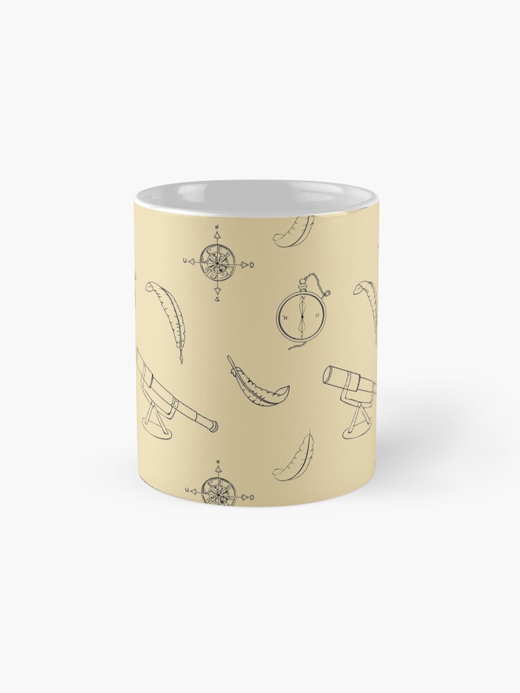 Alternative Ansicht von Entdecker mit hellem Hintergrund Tasse