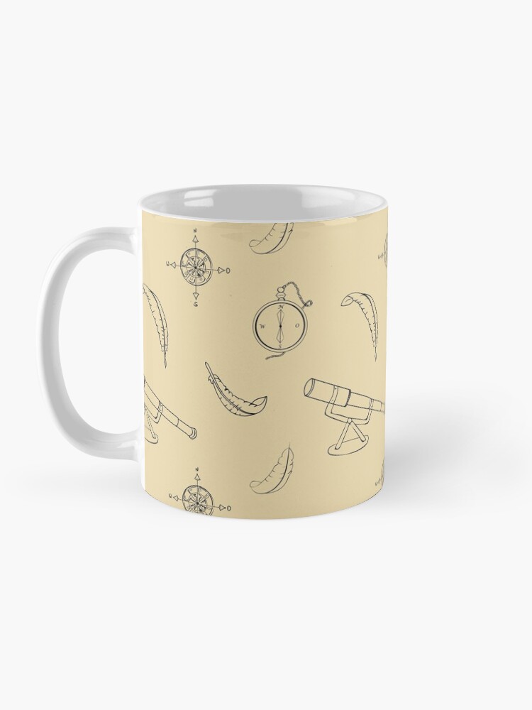 Alternative Ansicht von Entdecker mit hellem Hintergrund Tasse