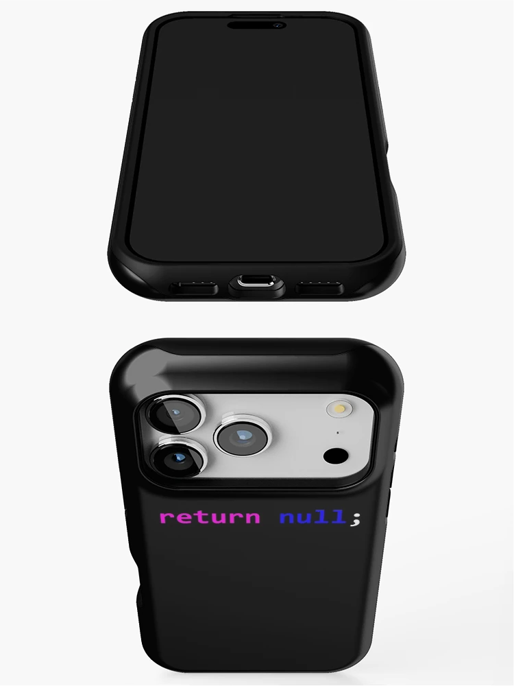 Thumbnail 3 of 4, iPhone Case, computer programming - return null designed and sold by MagicDoorknob.