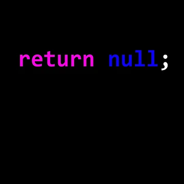 Artwork thumbnail, computer programming - return null by MagicDoorknob