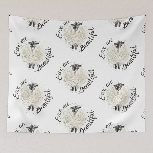 Item preview, Fuzzy Sheep - Ewe are beautiful - Valentines designed and sold by B-ARTIZAN.