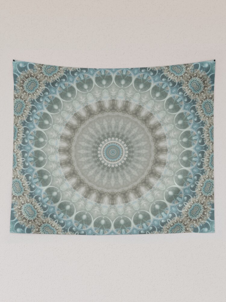 Blue and gray tapestry sale