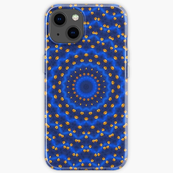Ente auf Blau Kaleidoskop Klein iPhone Flexible Hülle