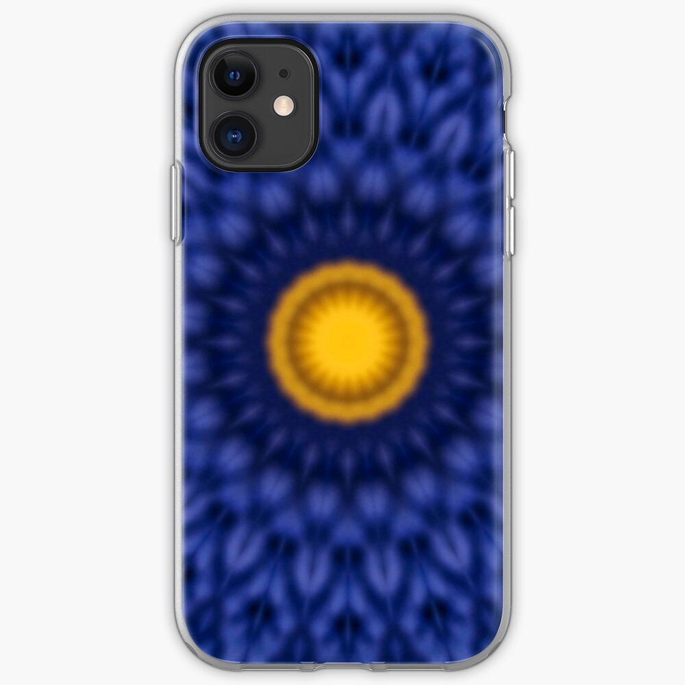 Ente auf Blau Kaleidoskop iPhone-Hülle & Cover