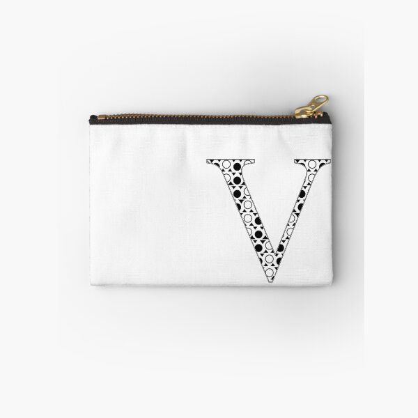 Aperçu de l'œuvre Monogramme Monochromatique Géométrique Lettre V créée et vendue par vickennobile.