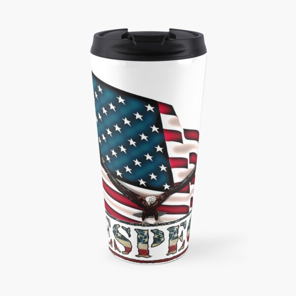 Patriotic Respect w/Eagle & USA Flag Travel Mug