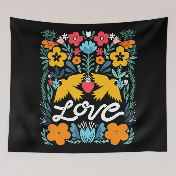 Item preview, love bird garden designed and sold by Matthew Taylor Wilson.