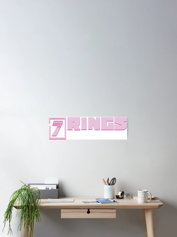 Thumbnail 2 of 3, Poster, Seven Rings designed and sold by GeometricLove.