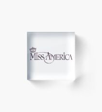 Miss America (Old Logo) Acrylic Block