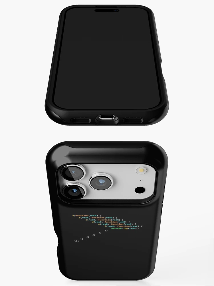Thumbnail 3 of 4, iPhone Case, javascript - callback hell designed and sold by MagicDoorknob.