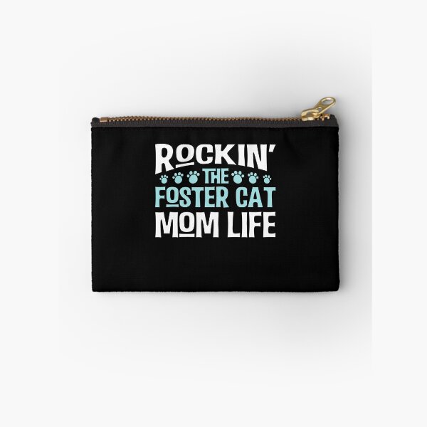 Item preview, Rocking The Foster Cat Mom Life Print Rescue Cat Gift designed and sold by noirty.
