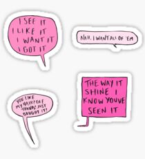 7 rings Sticker