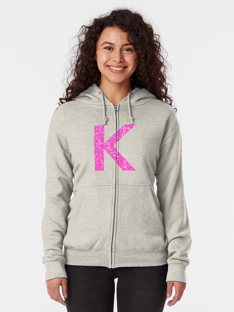 pink glitter hoodie