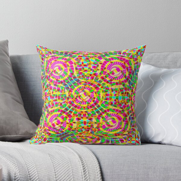 Mandala Fiesta Throw Pillow