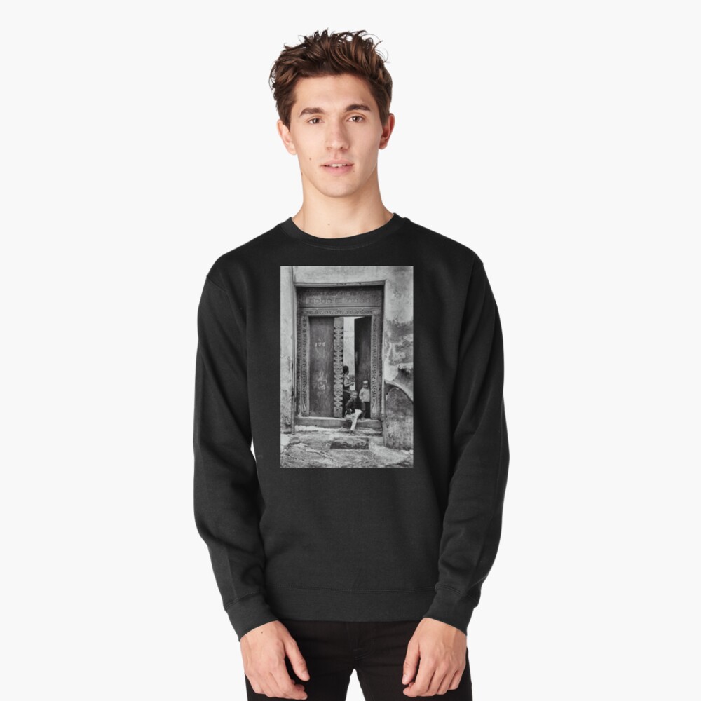 African Kids Playing - Stonetown Zanzibar 3609 Tanzania East Africa Pullover Sweatshirt