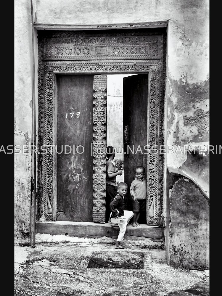 African Kids Playing - Stonetown Zanzibar 3609 Tanzania East Africa by neptuneimages