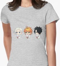Die versprochenen Neverland Chibis Tailliertes T-Shirt