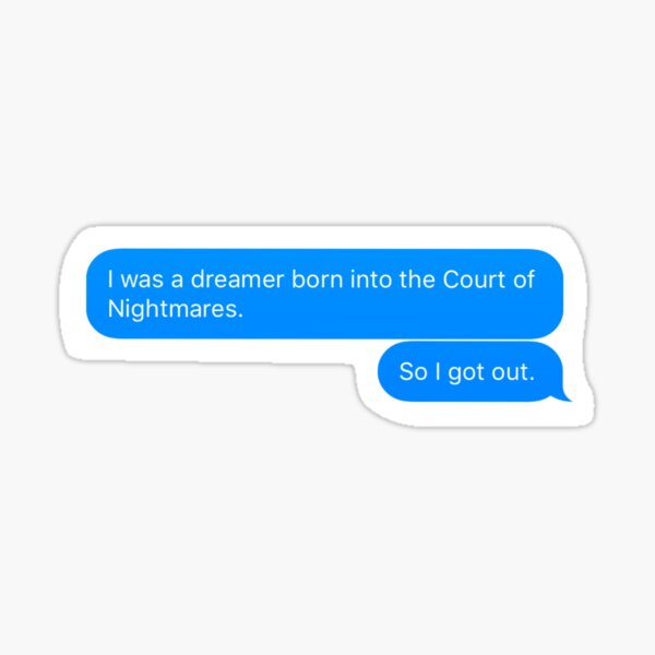 Court of Nightmares Sticker