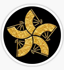 Japonais Mon Itsutsu Neji Ogi Sticker