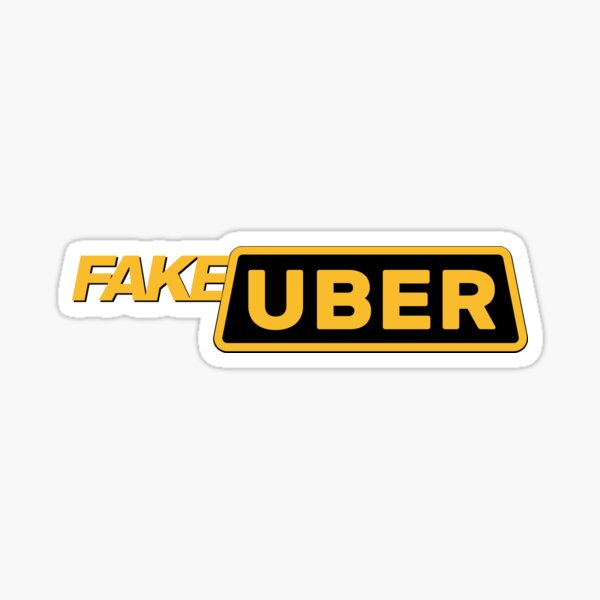 FAKE UBER - Fake Taxi Sticker