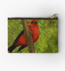 Scarlet Tanager Zipper Pouch