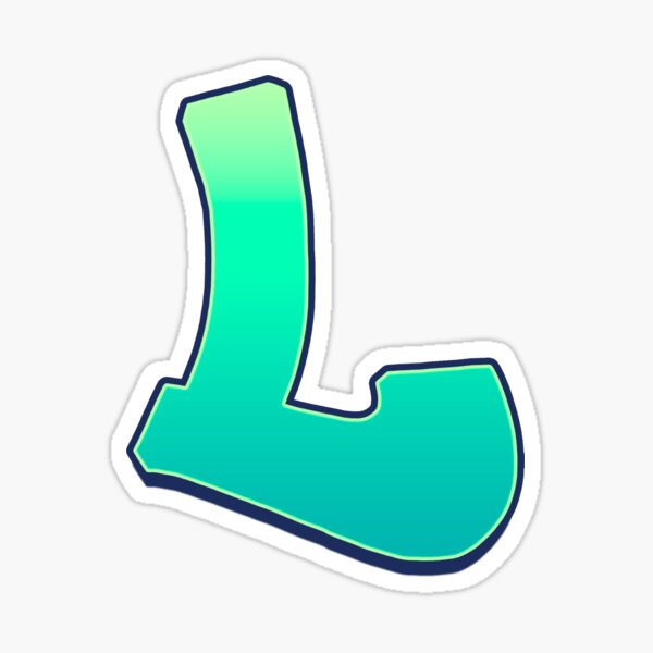 L - green fades Sticker